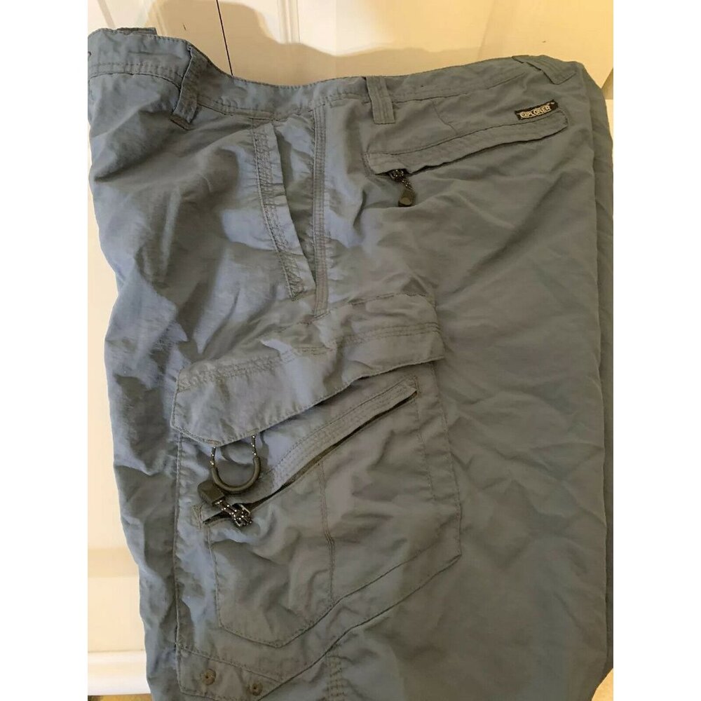 Burnside Explorer Men’s Sz 34 Cargo Shorts Blue‎ Gray